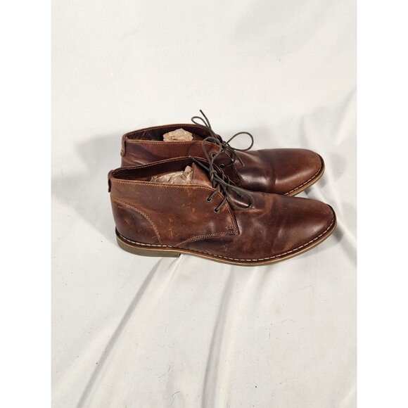 Franco Fortini Mens Dade Chukka Leather Boots Brown Comfort Preppy US:12 - Picture 9 of 12